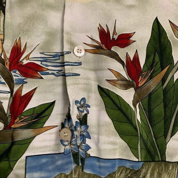 Men's Print Button Down Top - Picture 3 of 5